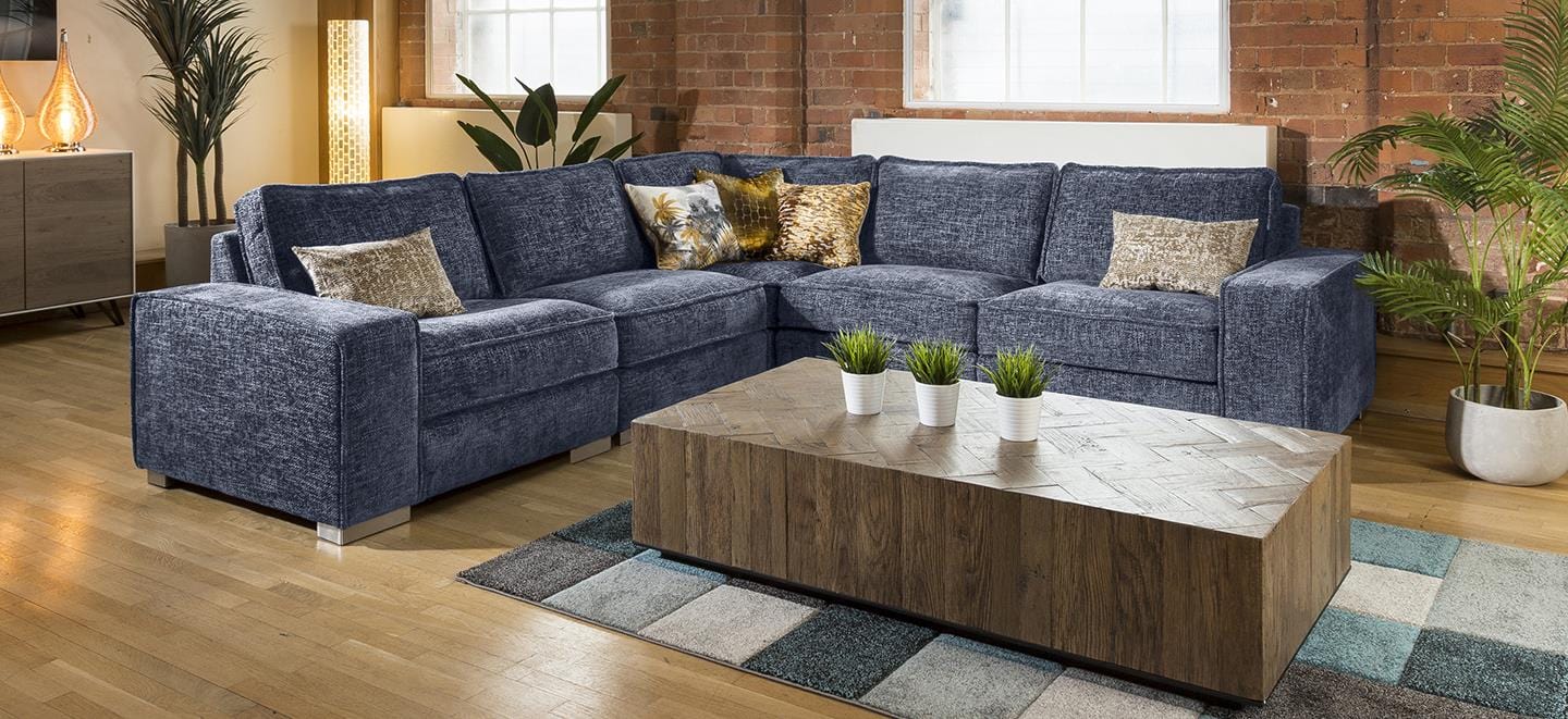 Modern Designer L Shape Soft Deep Sofa Many Colours & Fabrics Lexci 3