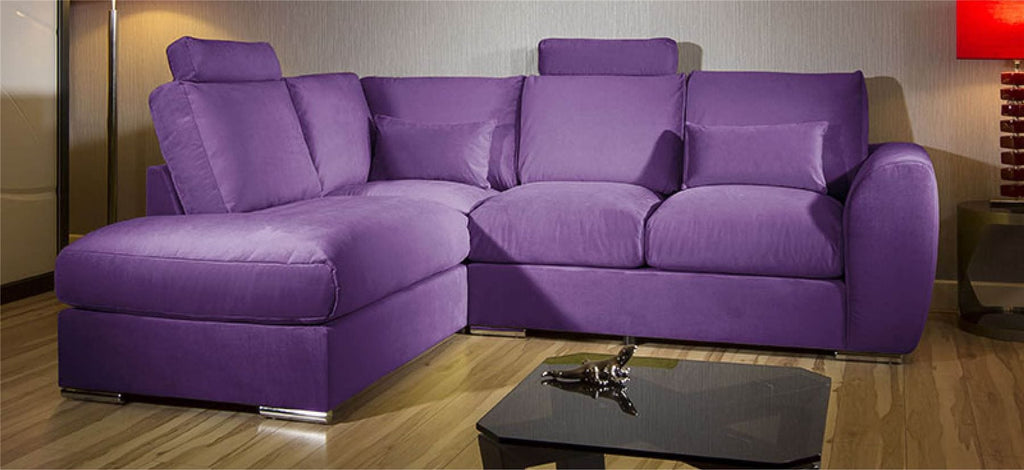 Modern L Shape Sofa Set Settee Corner Group 265x210cm Grey Fabric L