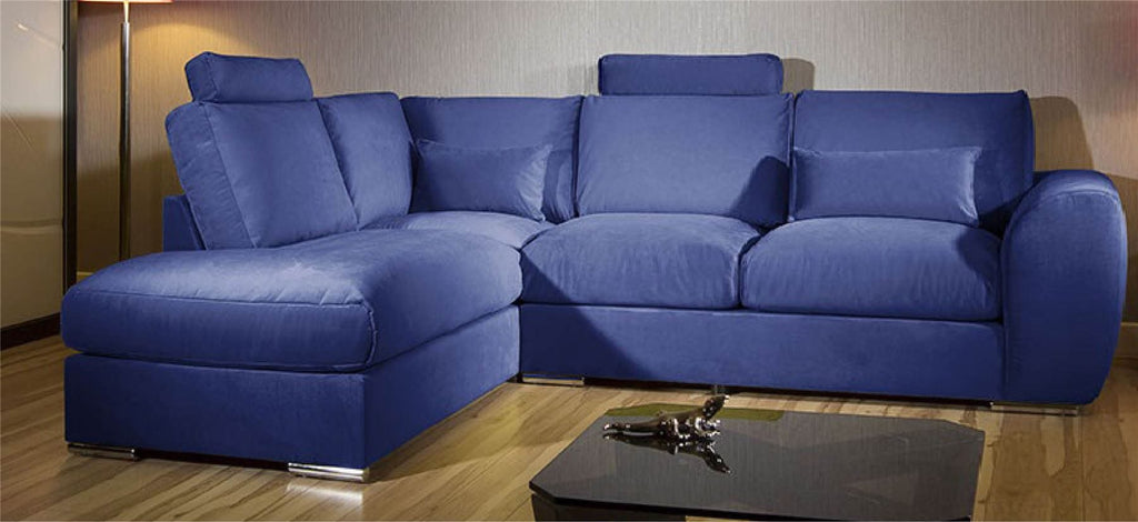 Modern L Shape Sofa Set Settee Corner Group 305x210cm Grey Fabric L