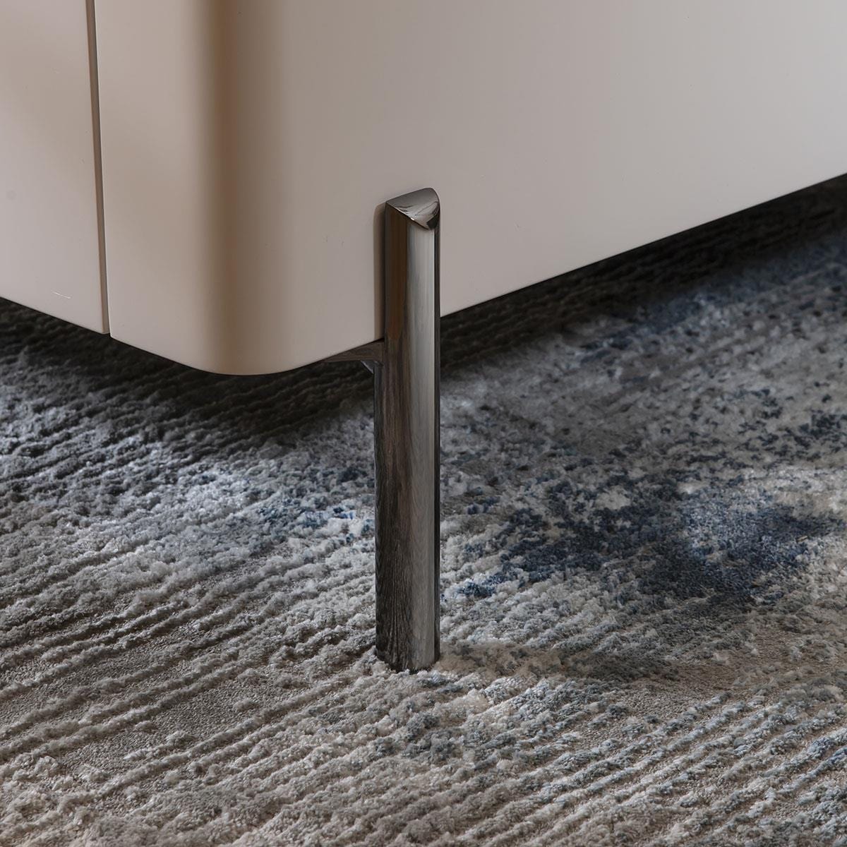 Newton Lamp Side Table Matte Chalk 50x50cm