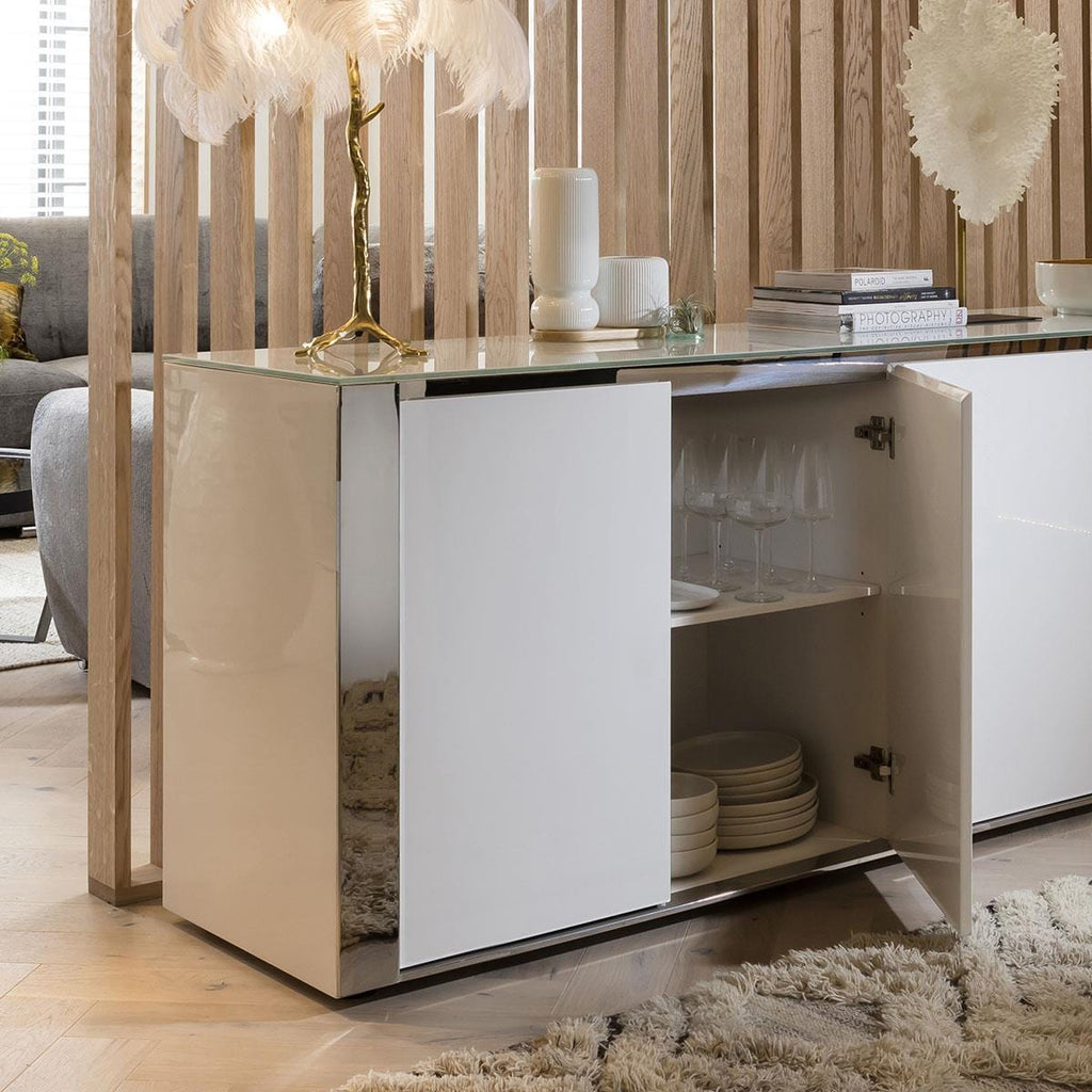 Sophie 3-Door Sideboard Cabinet 160cm White