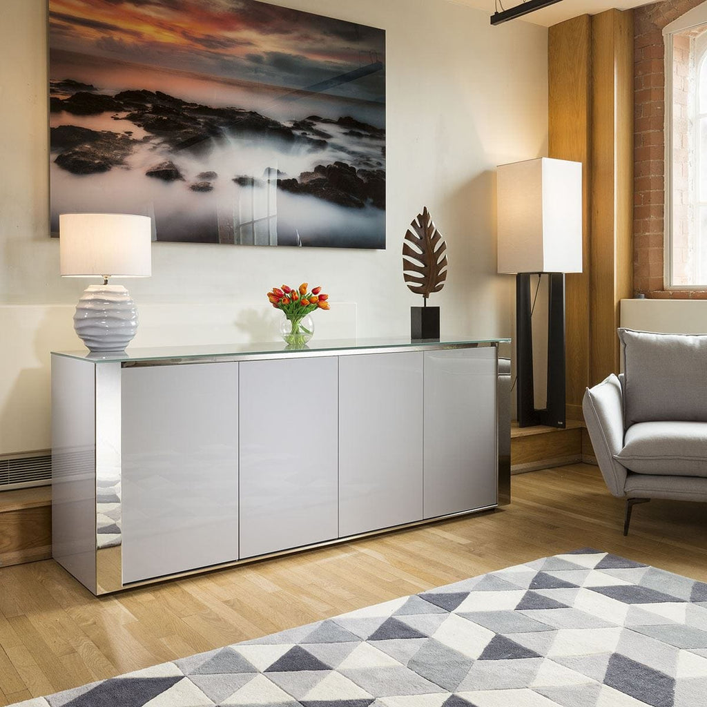 Sophie 4-Door Sideboard Cabinet 200cm Grey