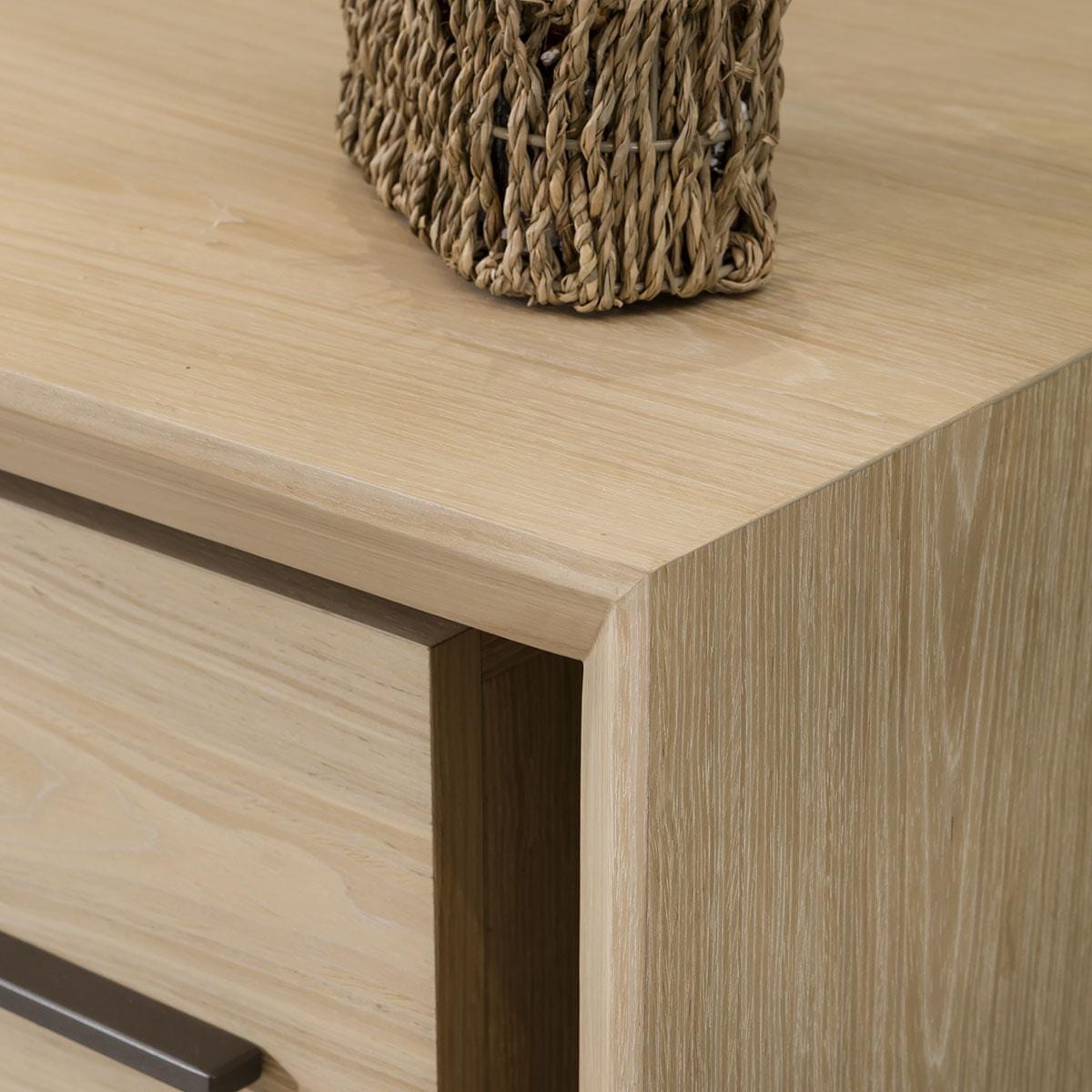 Boston 4-Door Sideboard Cabinet Natural Oak