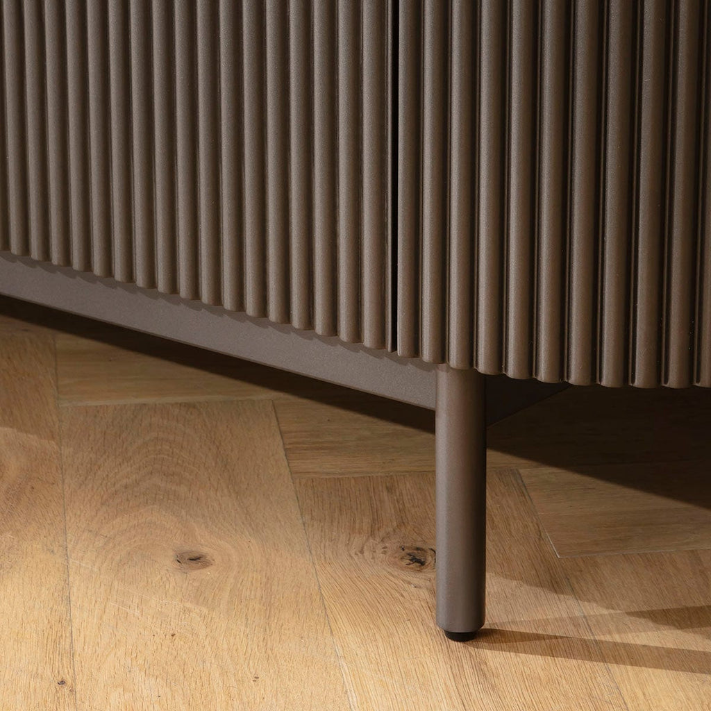 Laura Modern TV Stand Cabinet Space Grey 210cm