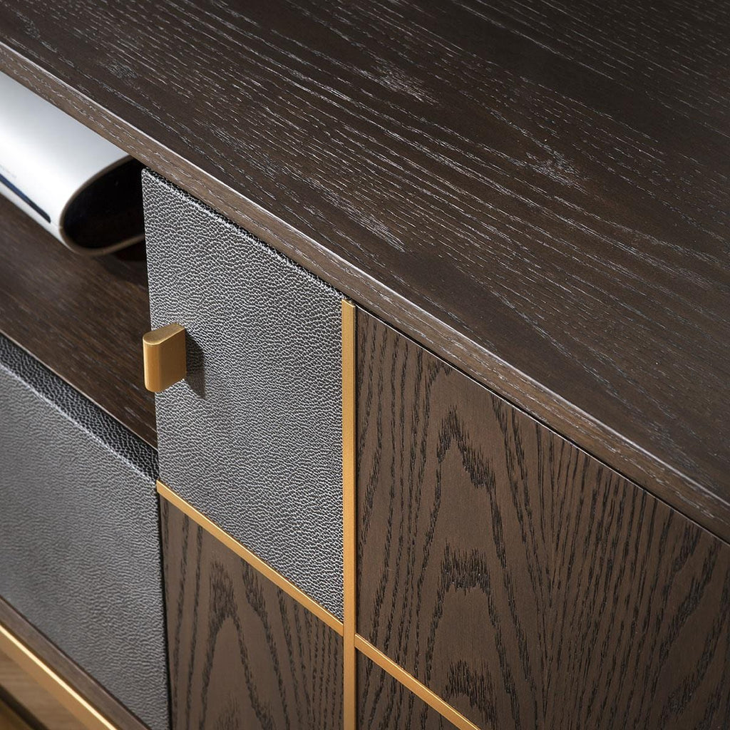 Rosello TV Stand Cabinet Brown Oak 180cm