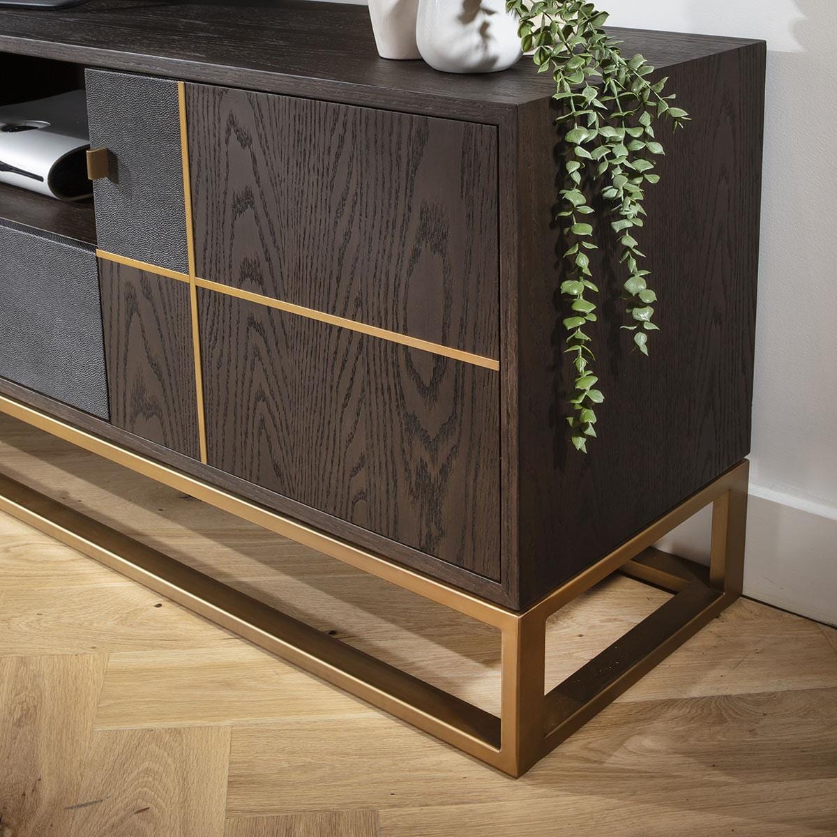 Rosello TV Stand Cabinet Brown Oak 180cm