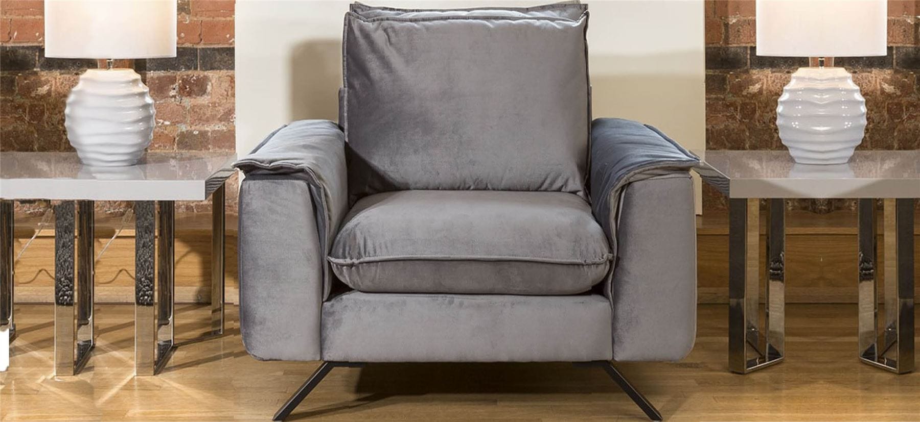 Ellie Range Large Armchair / Single Chair Many Fabrics 960mm wide