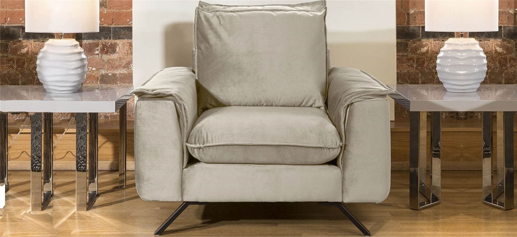 Ellie Range Large Armchair / Single Chair Many Fabrics 960mm wide