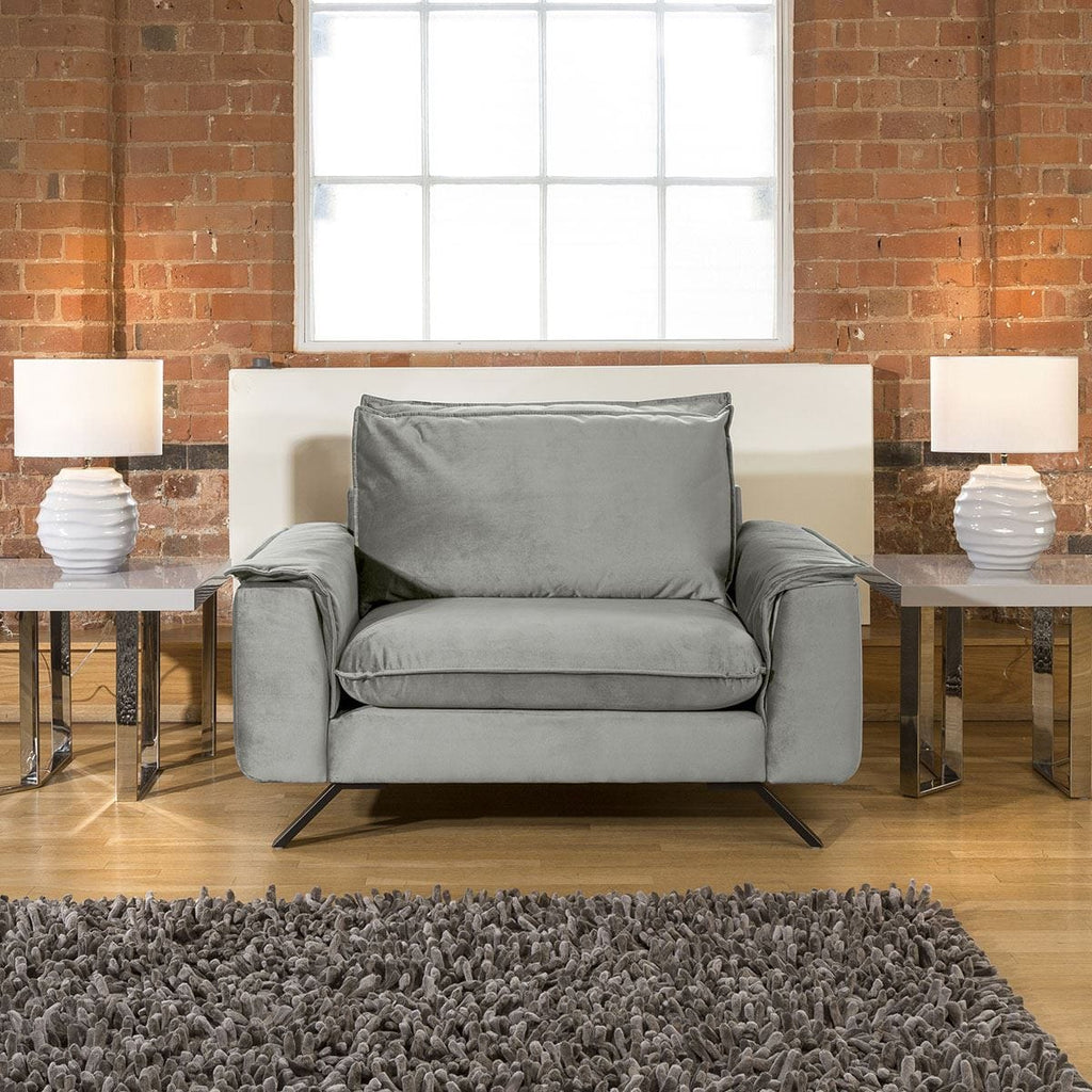 Ellie Extra Large Armchair / Single Chair Many Fabrics 1.39m wide