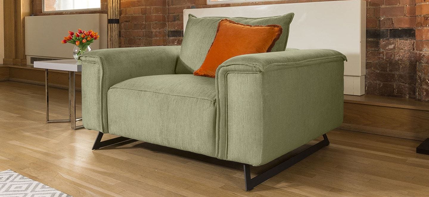 Effie Range Large Modern Luxury Armchair Many Fabrics Available 1.3m