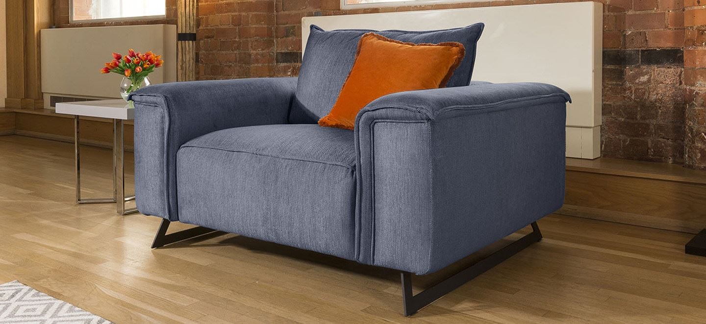 Effie Range Large Modern Luxury Armchair Many Fabrics Available 1.3m