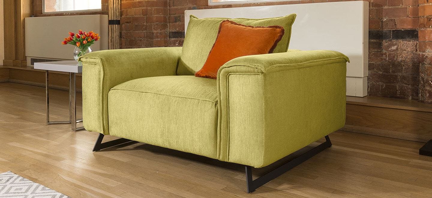 Effie Range Large Modern Luxury Armchair Many Fabrics Available 1.3m