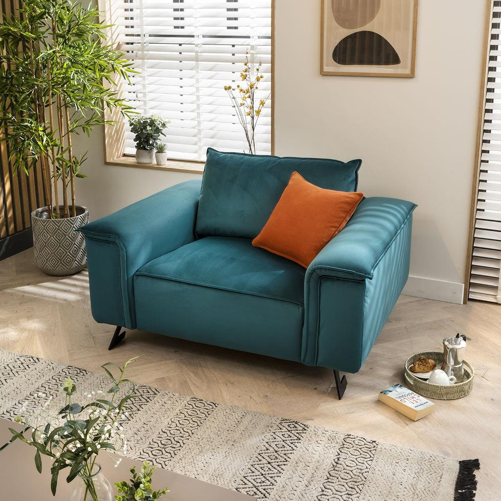 Effie Range Large Modern Luxury Armchair Many Fabrics Available 1.4m