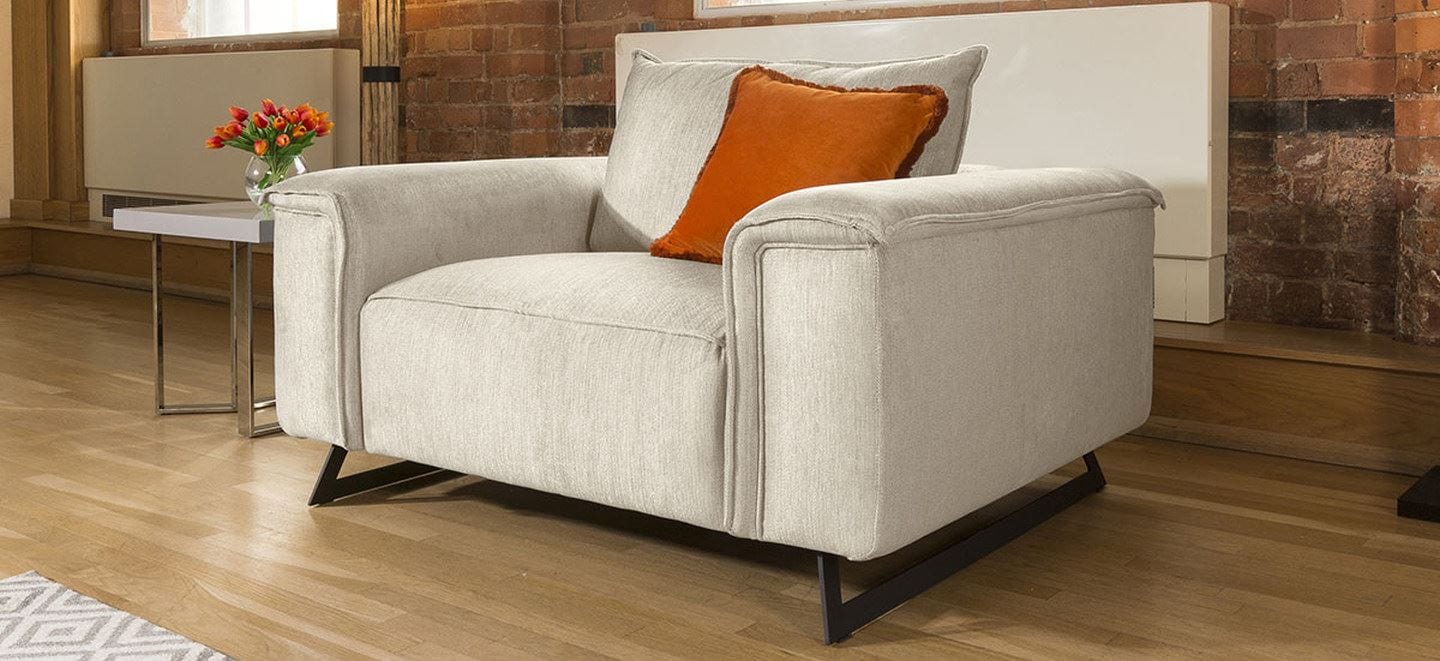 Effie Range Large Modern Luxury Armchair Many Fabrics Available 1.4m