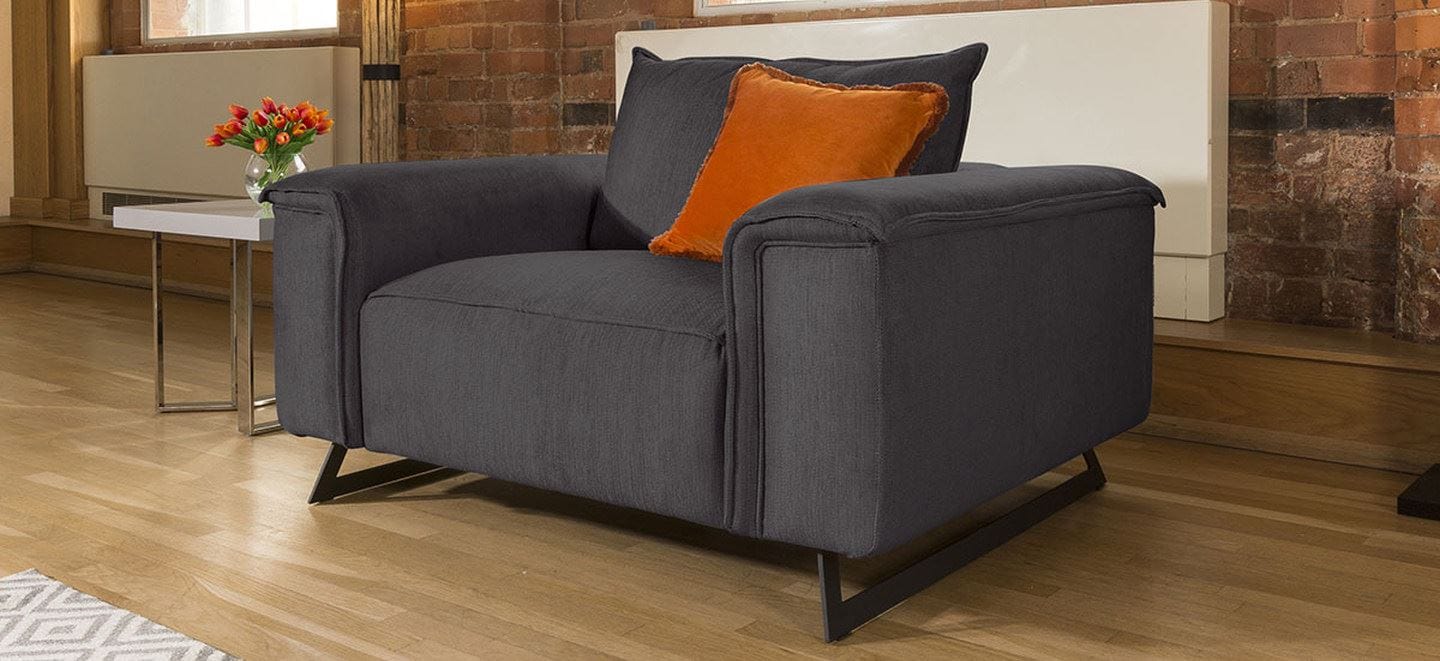 Effie Range Large Modern Luxury Armchair Many Fabrics Available 1.4m