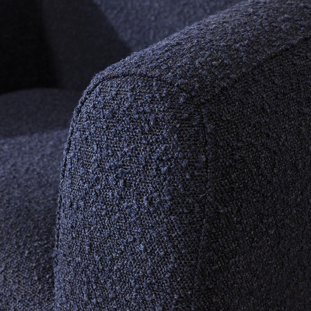 Stella Accent Occasional Chair Blue Boucle