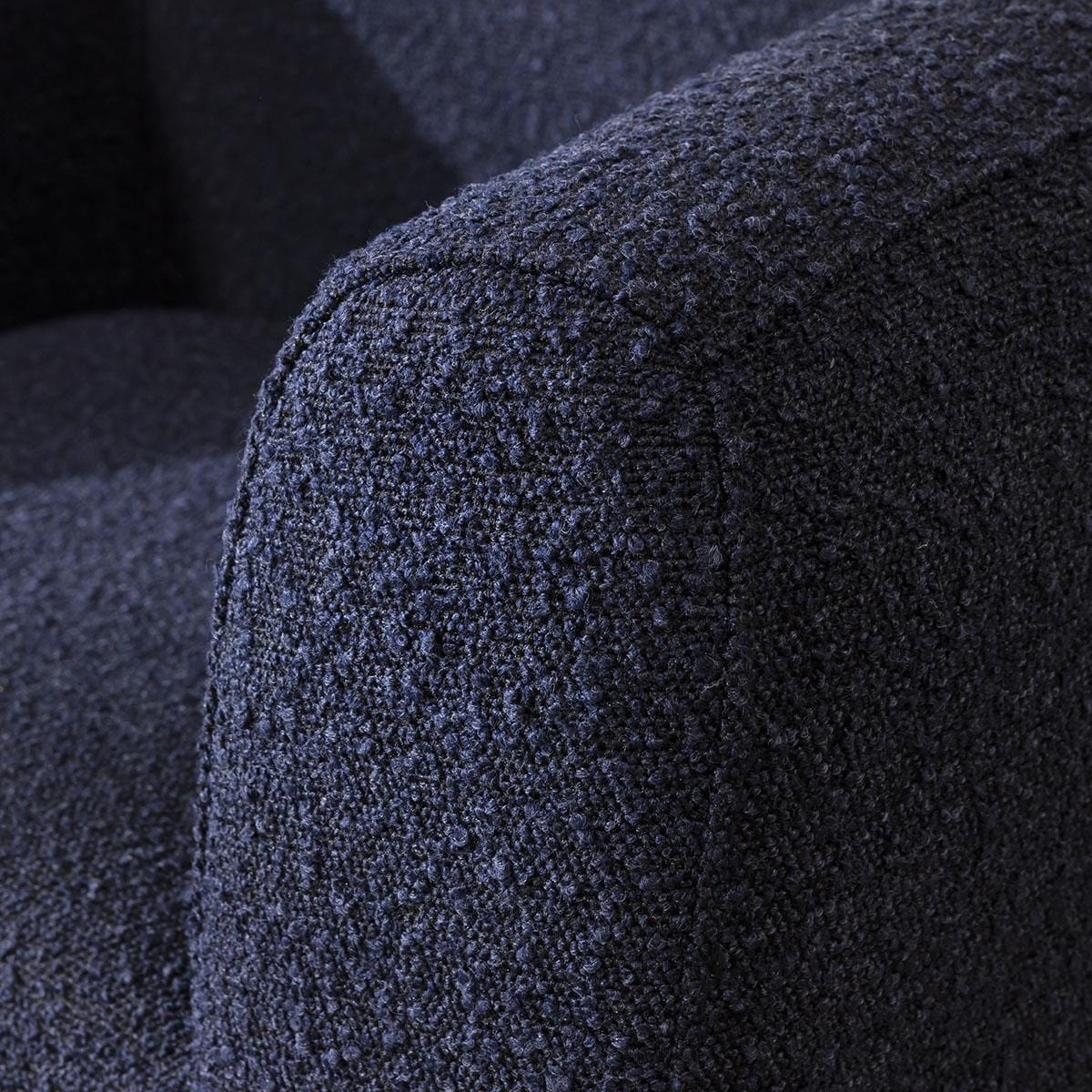 Stella Accent Occasional Chair Blue Boucle