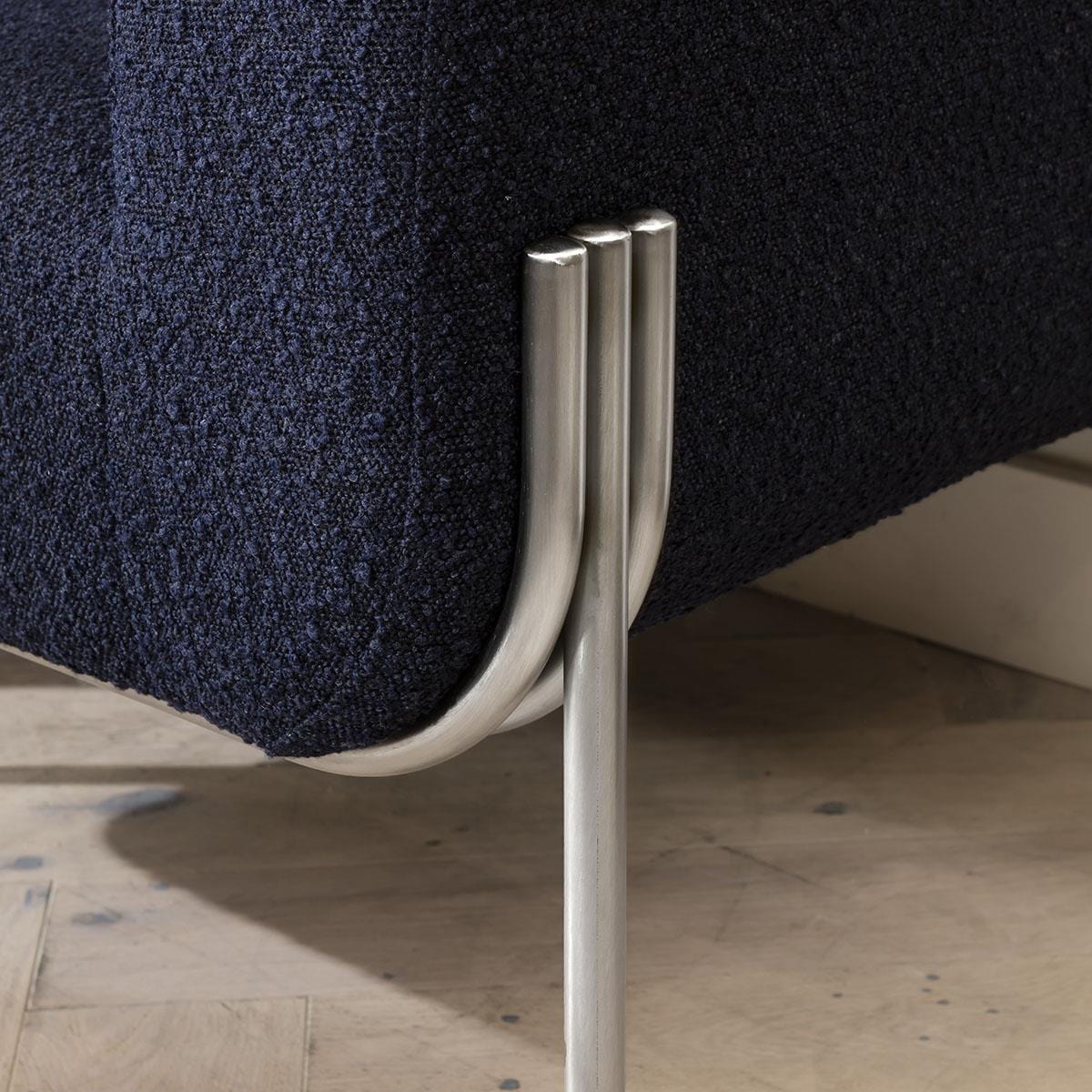 Stella Accent Occasional Chair Blue Boucle