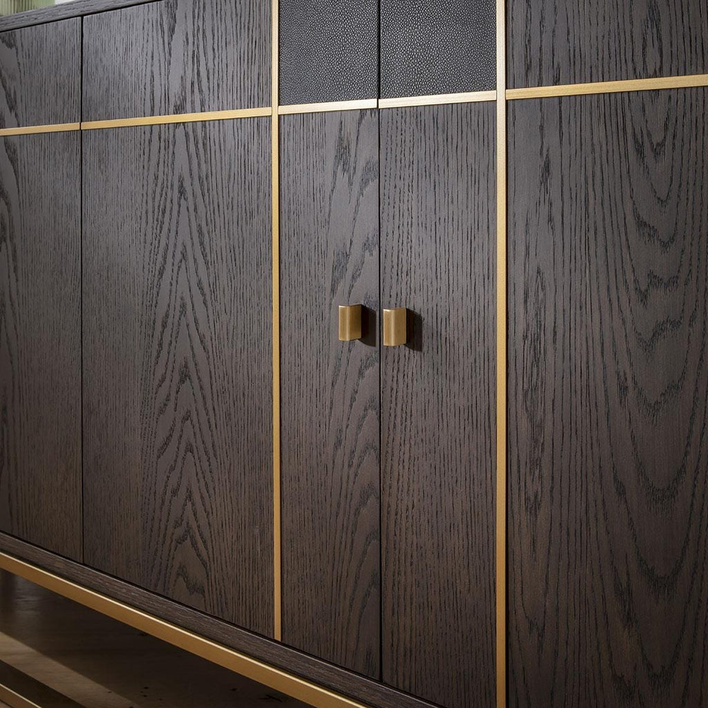 Rosello 4 Door Sideboard Buffet Brown Oak 180cm