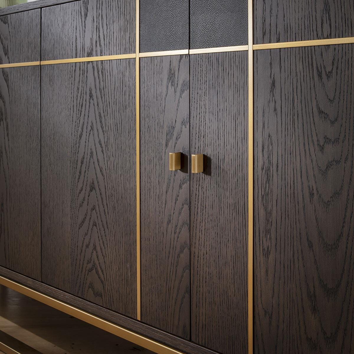 Rosello 4 Door Sideboard Buffet Brown Oak 180cm