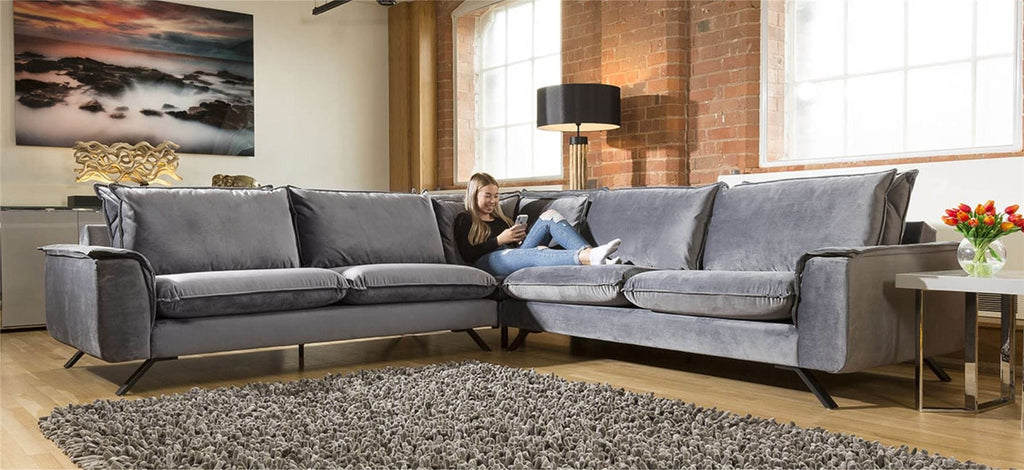 Ellie Extra Large L Shape Corner Modular Sofa Many Fabrics 3.0 x 3.0m