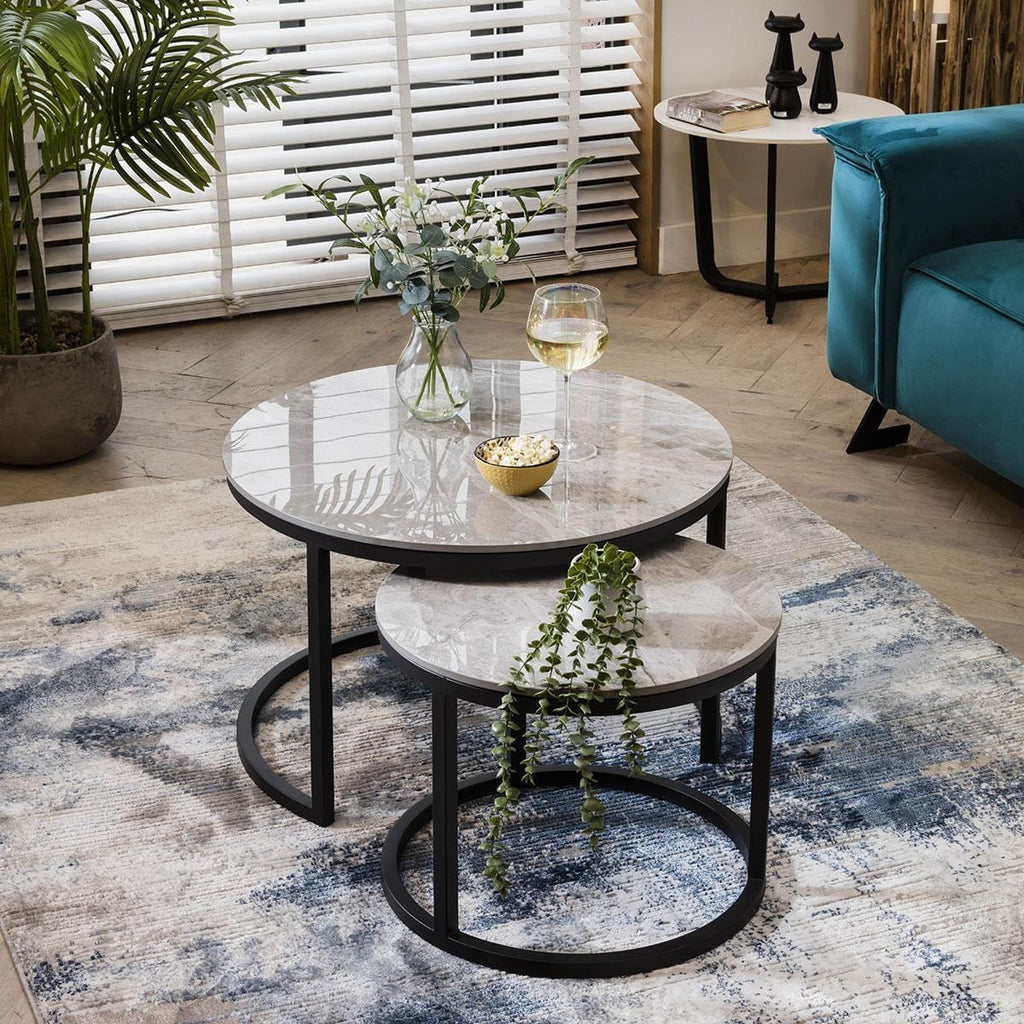 Lena Nest of Coffee Tables Grey