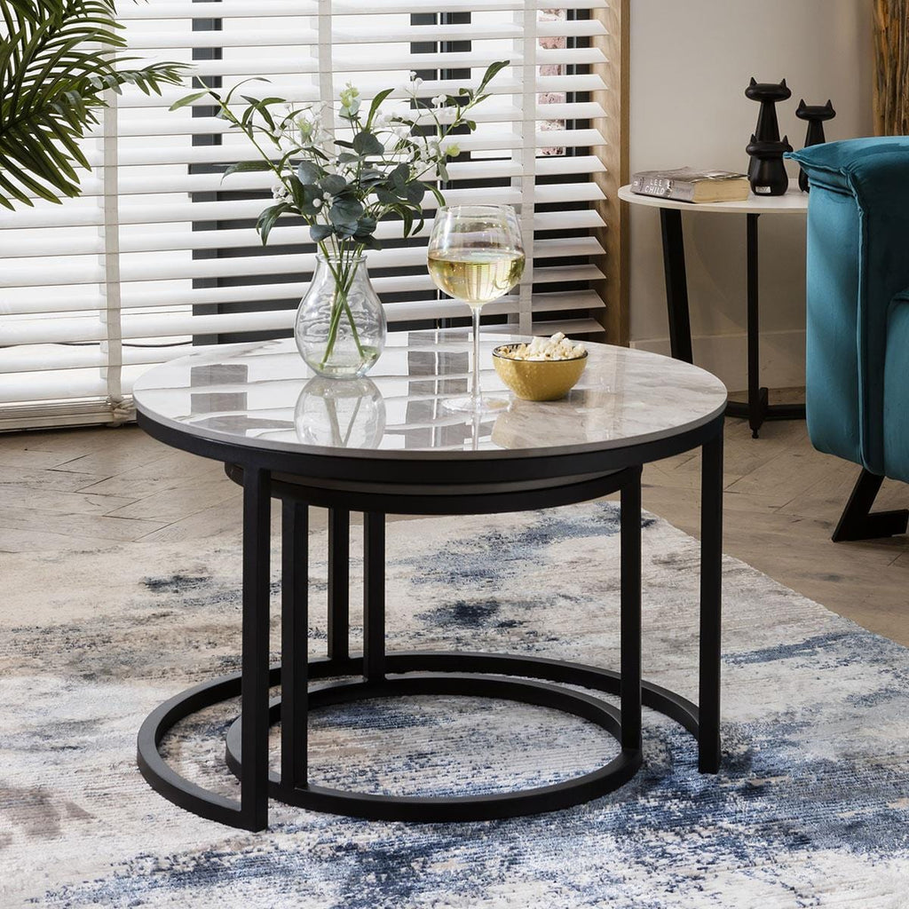 Lena Nest of Coffee Tables Grey