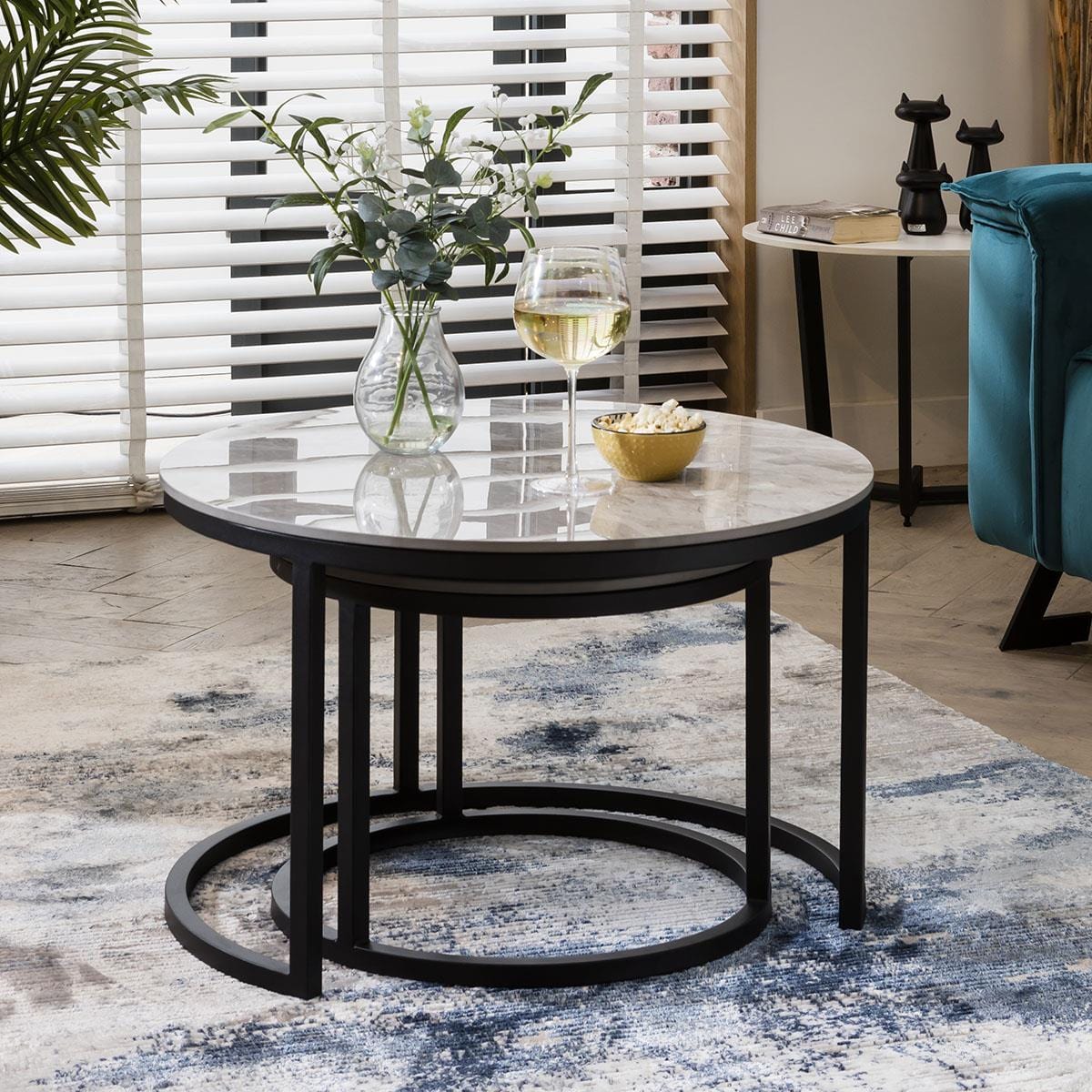 Lena Nest of Coffee Tables Grey