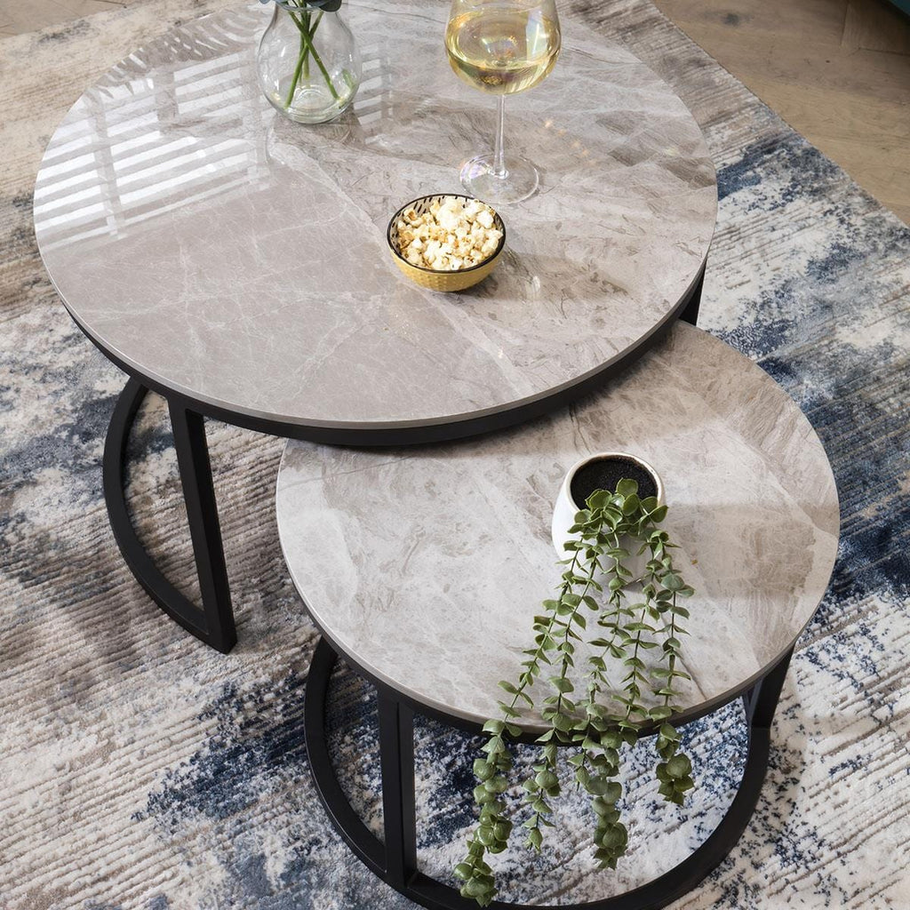 Lena Nest of Coffee Tables Grey