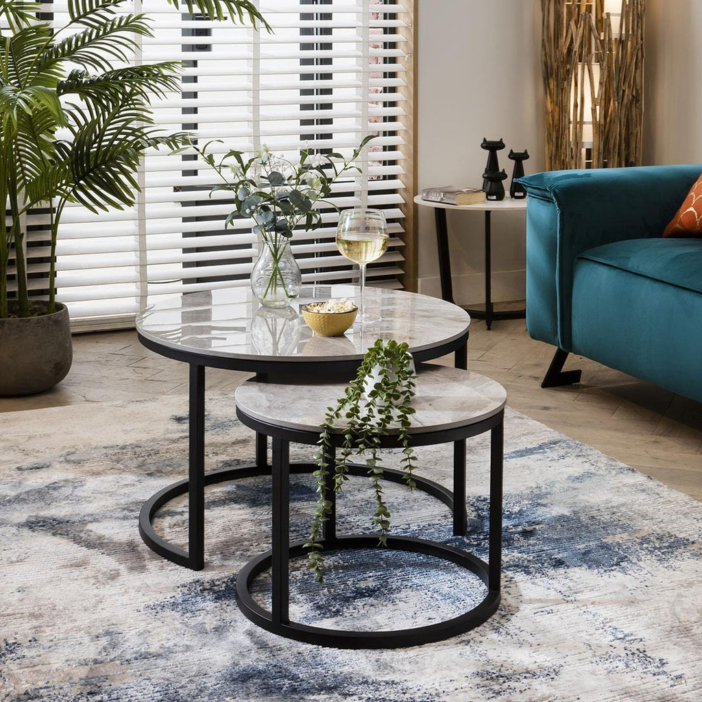 Lena Nest of Coffee Tables Grey