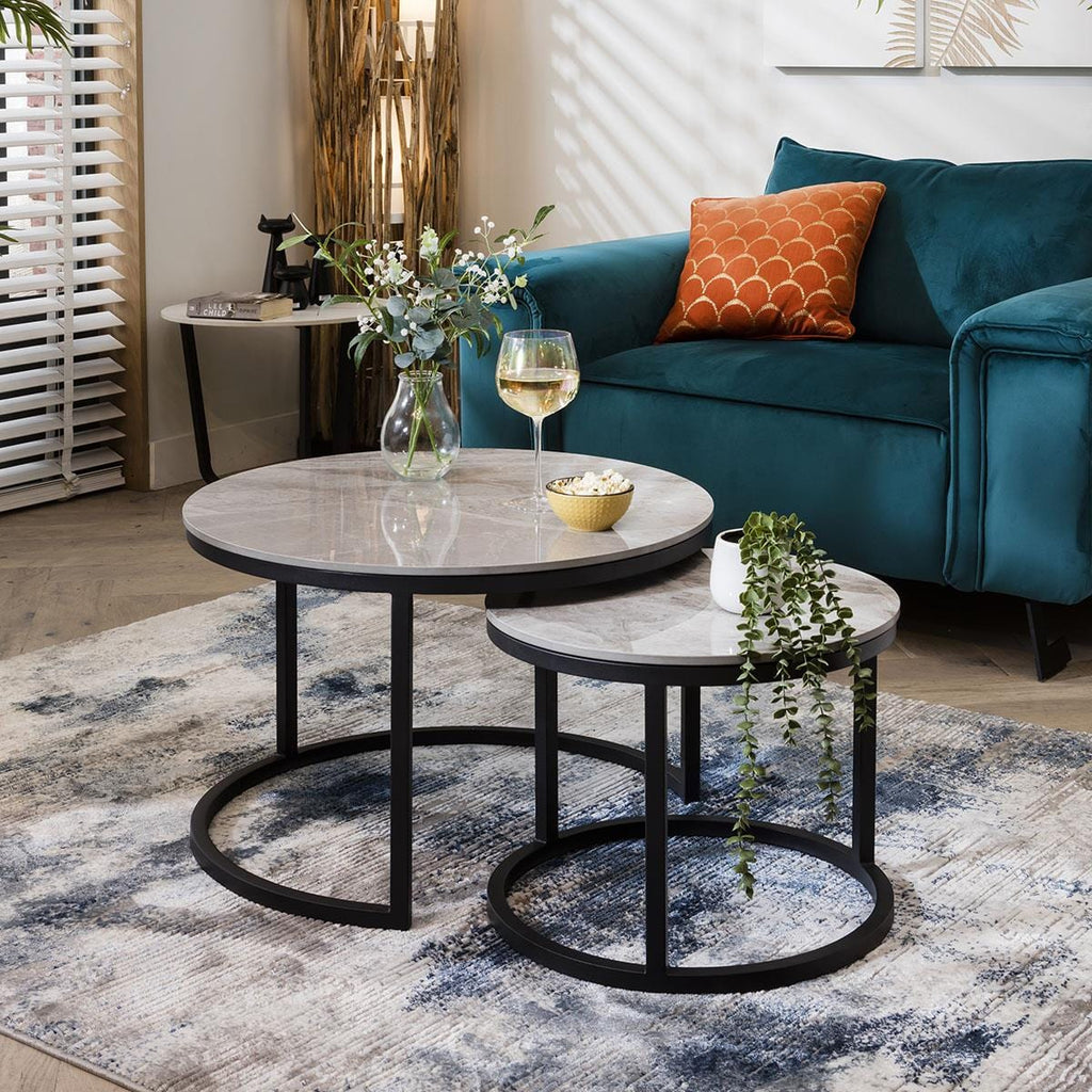 Lena Nest of Coffee Tables Grey