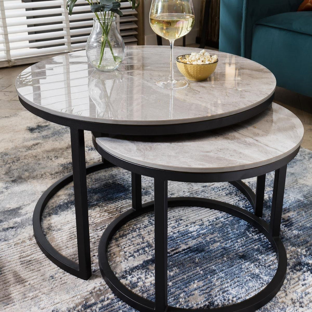 Lena Nest of Coffee Tables Grey