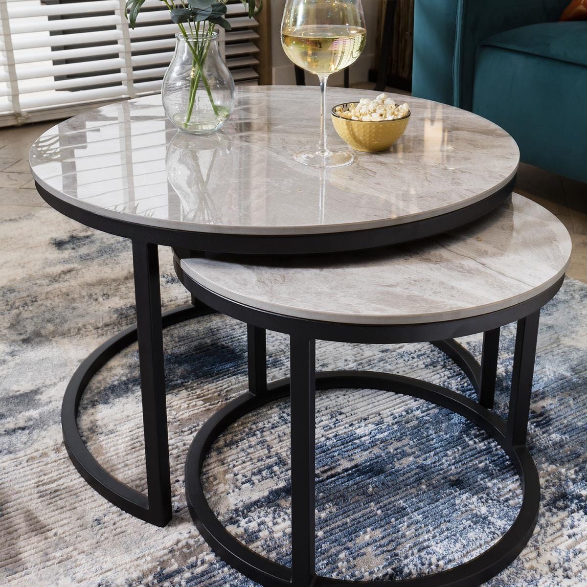 Lena Nest of Coffee Tables Grey