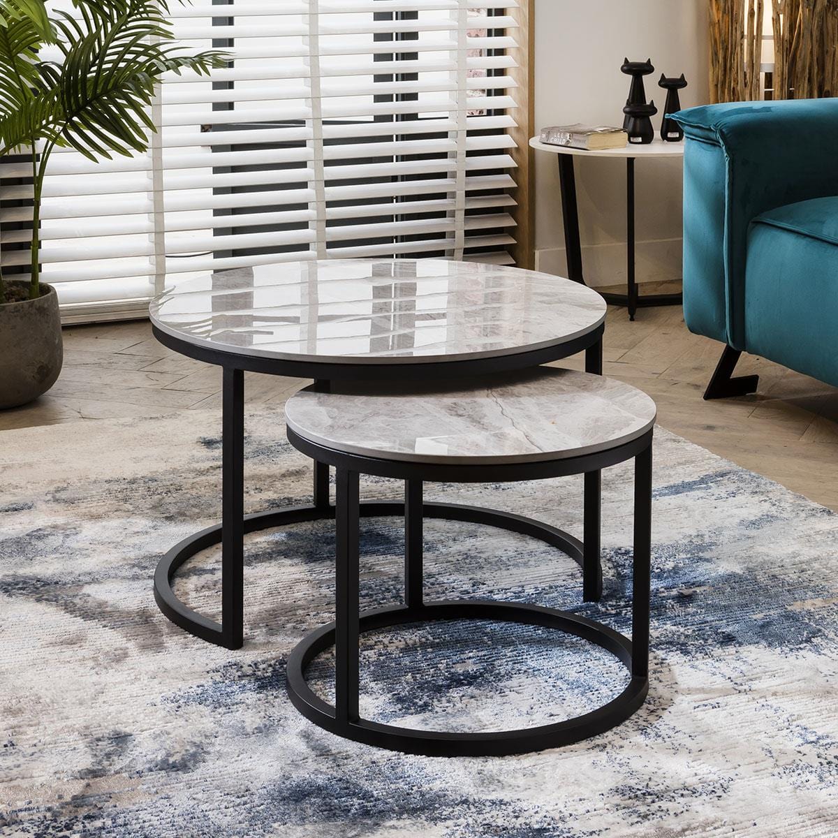 Lena Nest of Coffee Tables Grey