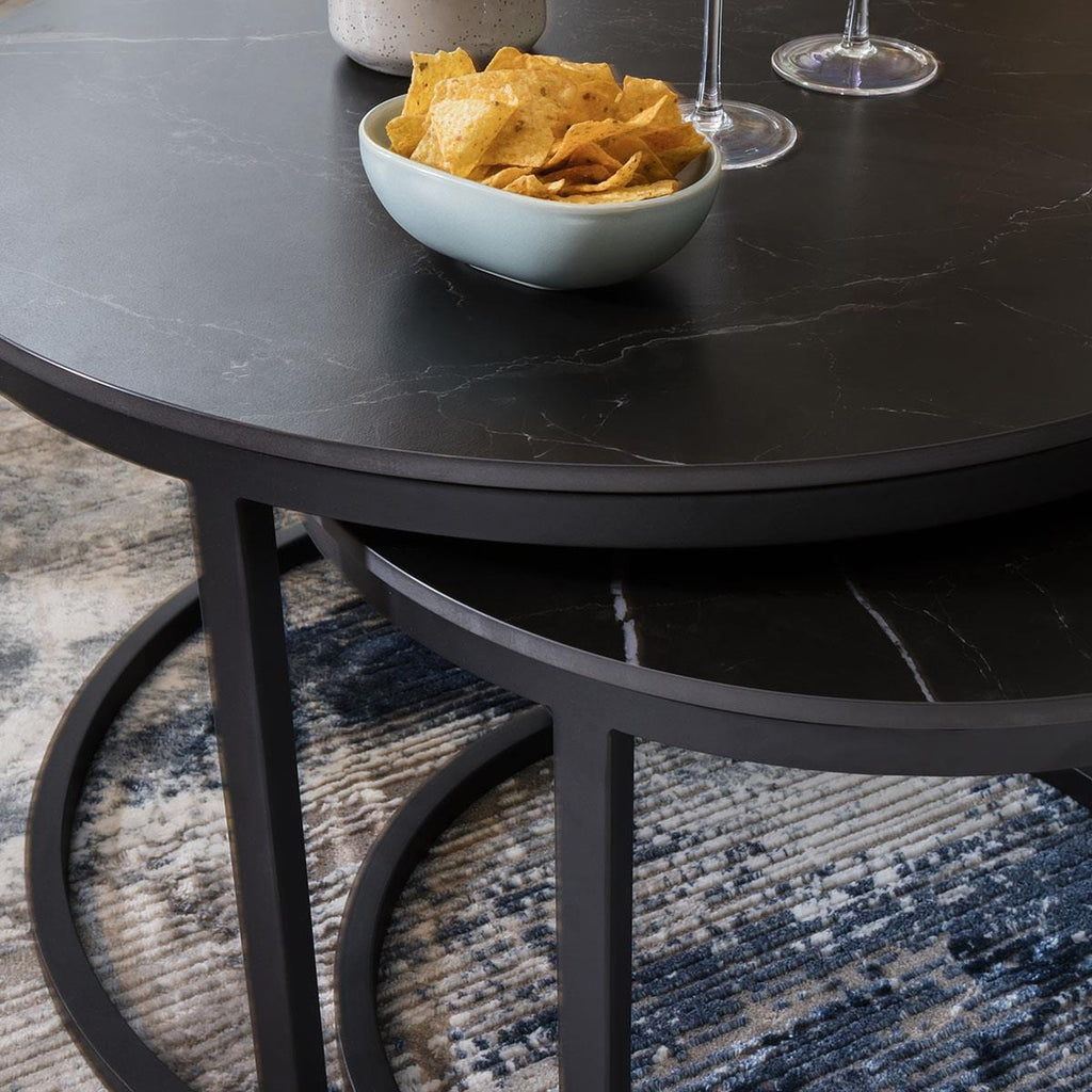 Lena Nest of Coffee Tables Black