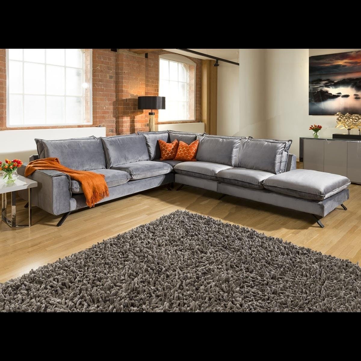 Ellie Extra Large L Shape Corner Modular Sofa Many Fabrics 3.0 x 3.51m