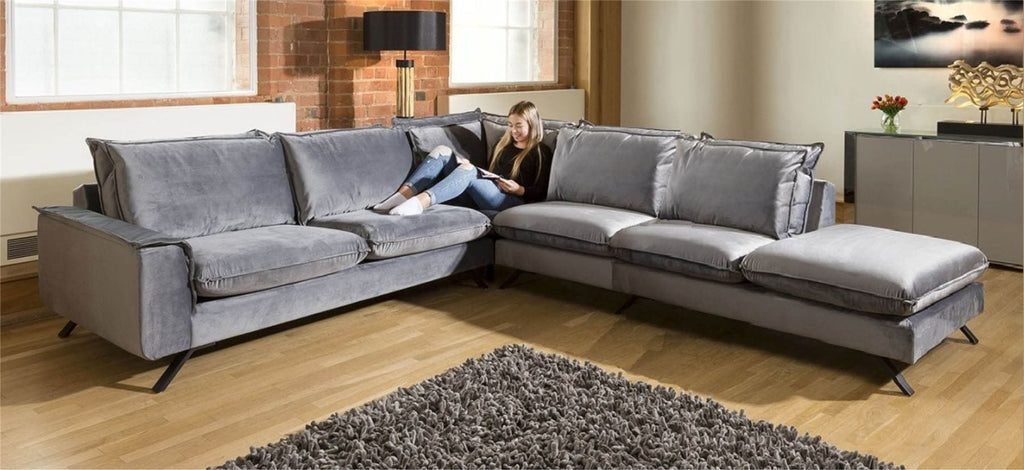 Ellie Extra Large L Shape Corner Modular Sofa Many Fabrics 3.0 x 3.51m