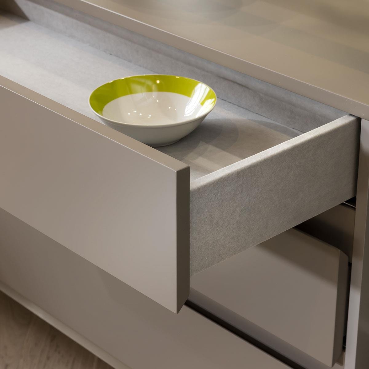 Jade Sideboard with Wine Storage Taupe