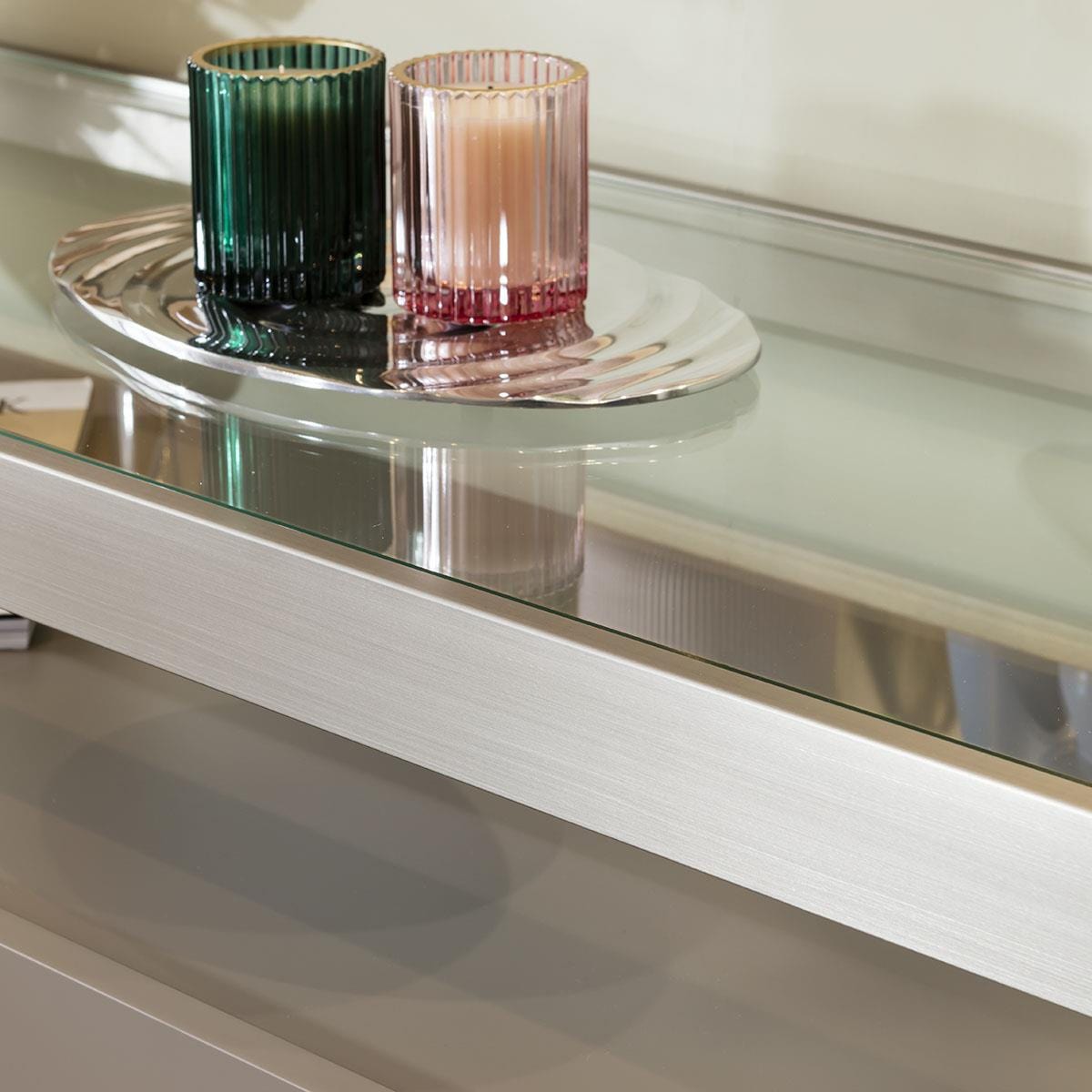 Jade Sideboard with Wine Storage Taupe