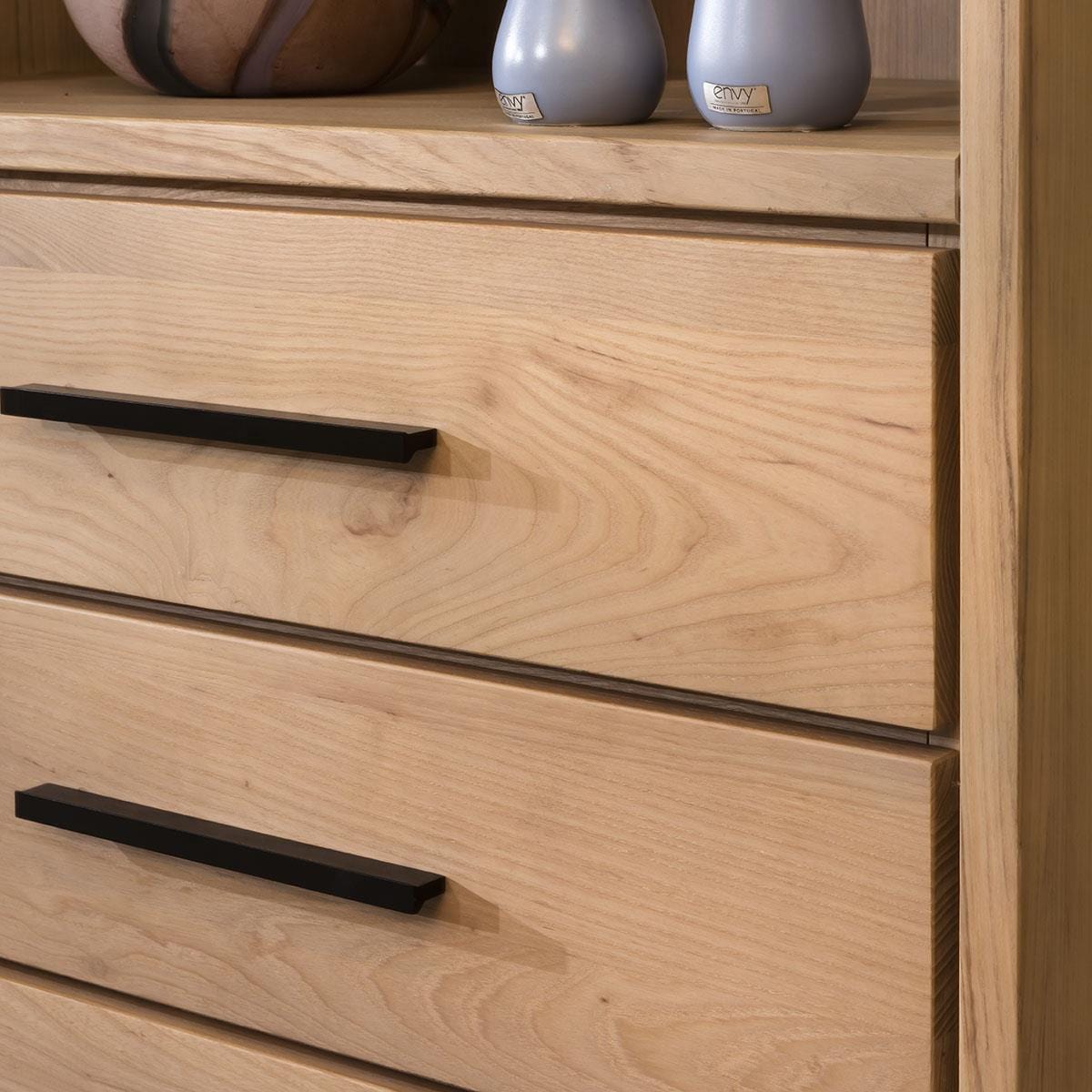 Aries Solid Ash Wood Bookcase Shelving Unit Natural 190cm