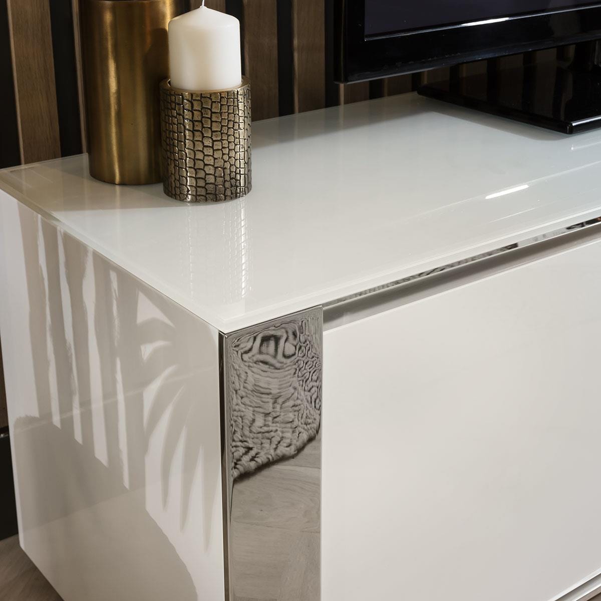 Sophie TV Cabinet Stand 160cm White