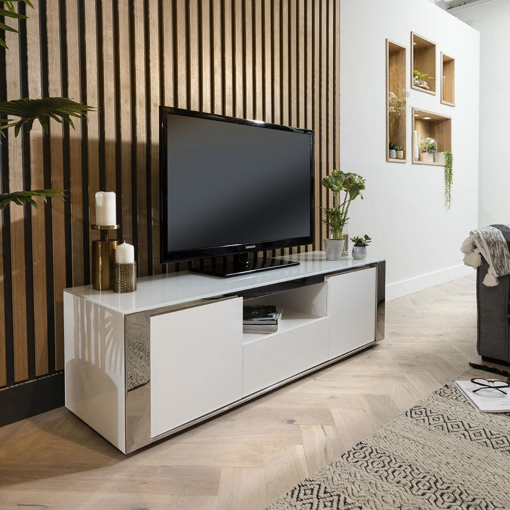 Sophie TV Cabinet Stand 160cm White