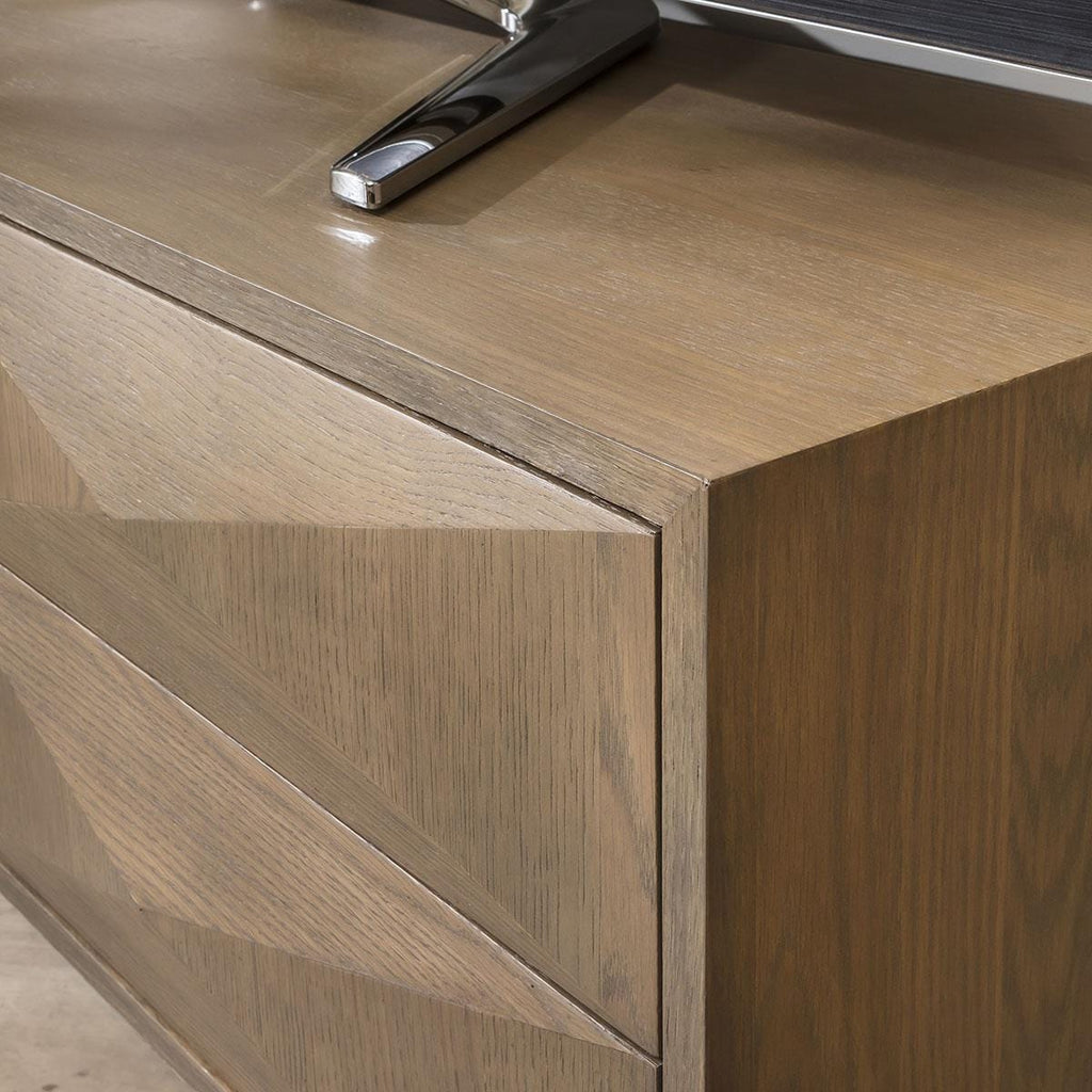 Convex Geometric TV Stand Cabinet Grey 190cm