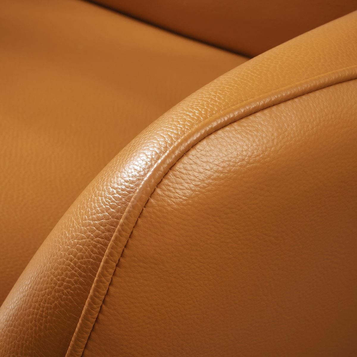 Svago Leather Recliner Armchair Orange