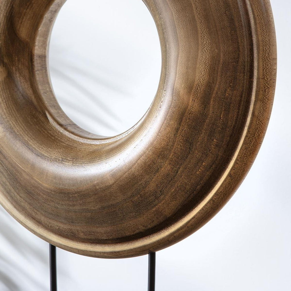 Quatropi Accessories Wooden Disc Orament 35x45cm