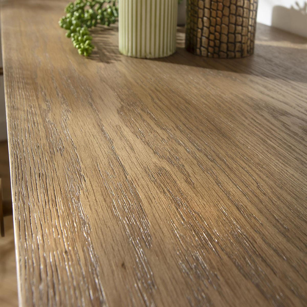 Holly Hallway Console Table with Drawers Oak 160x40cm