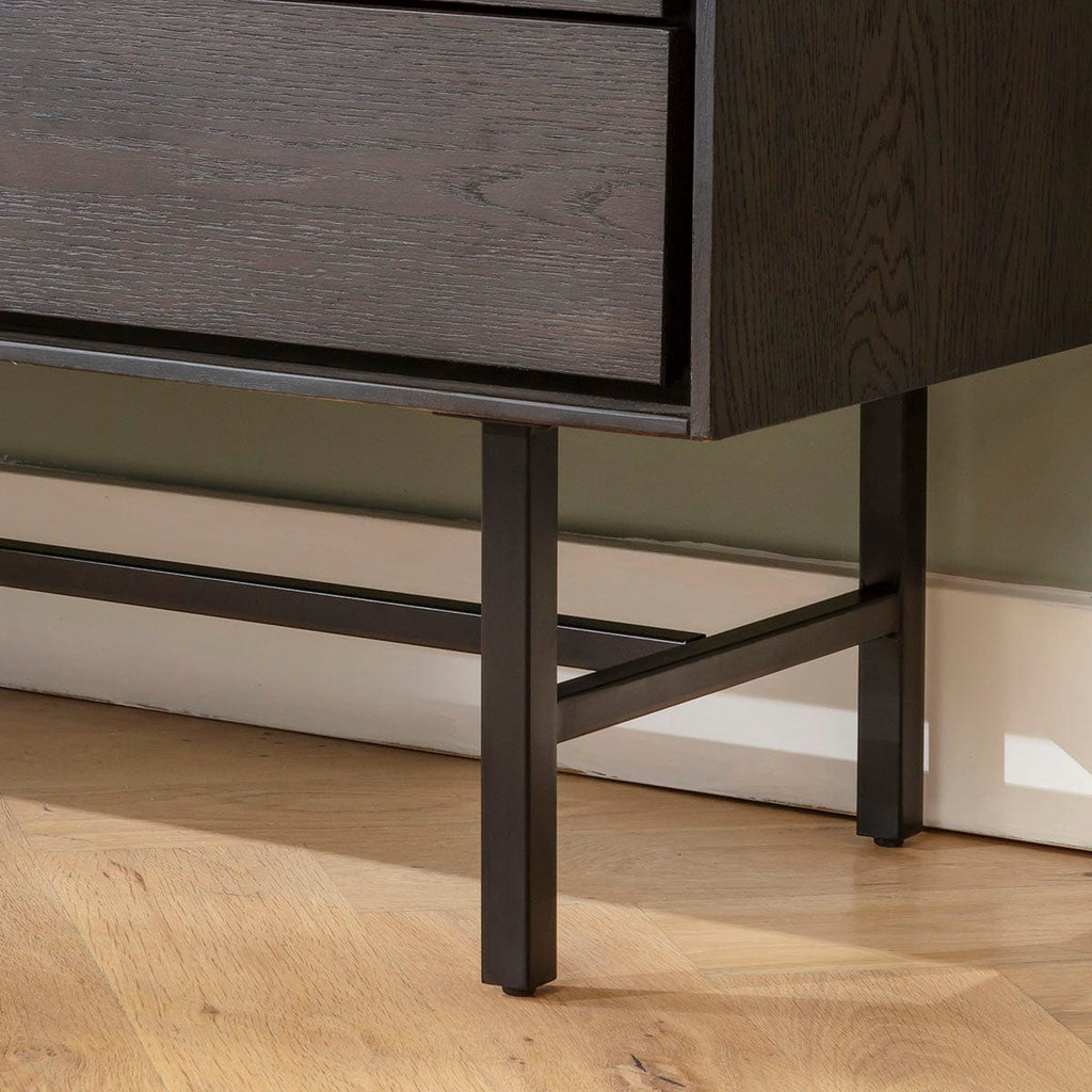 ExDisplay Grado TV Stand Cabinet Media Unit Dark Wood 165cm