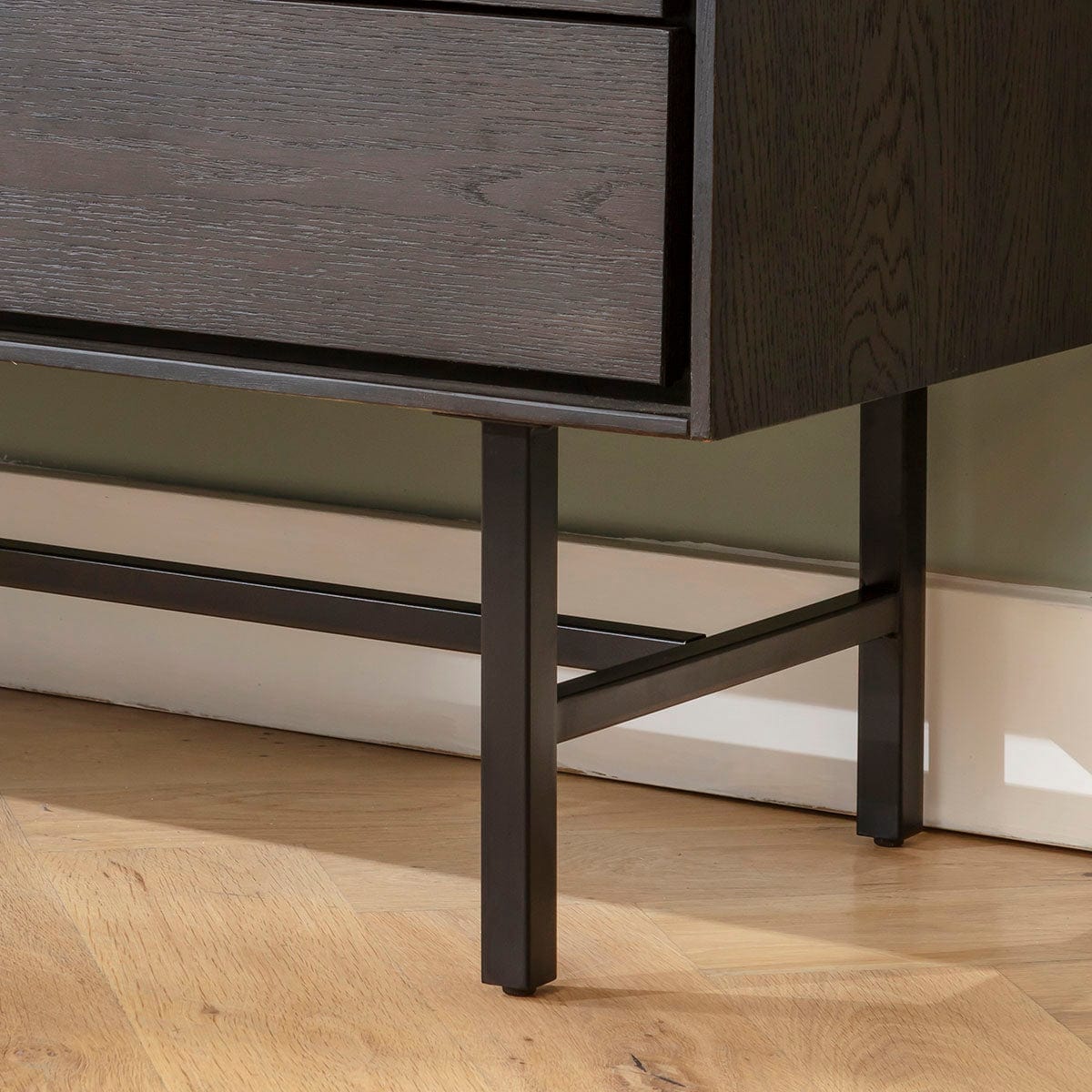 ExDisplay Grado TV Stand Cabinet Media Unit Dark Wood 165cm