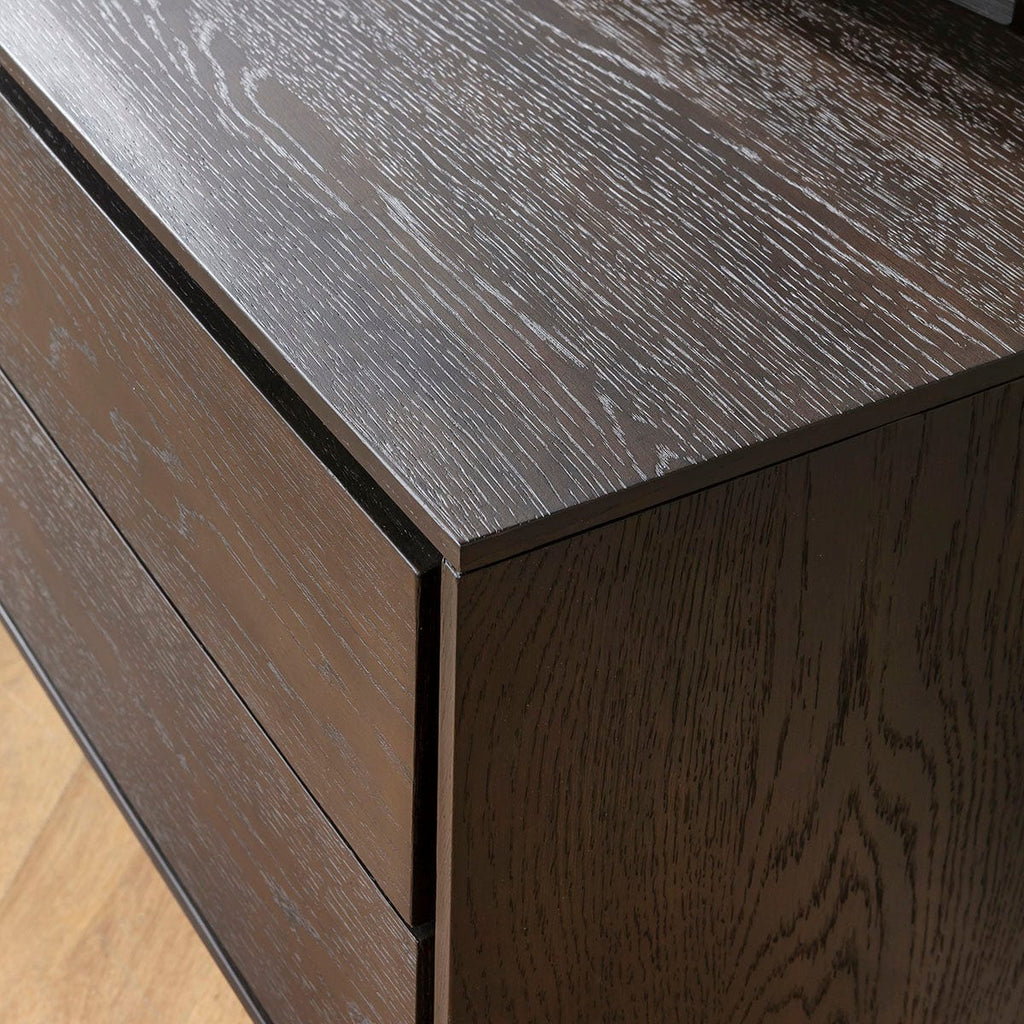 ExDisplay Grado TV Stand Cabinet Media Unit Dark Wood 165cm