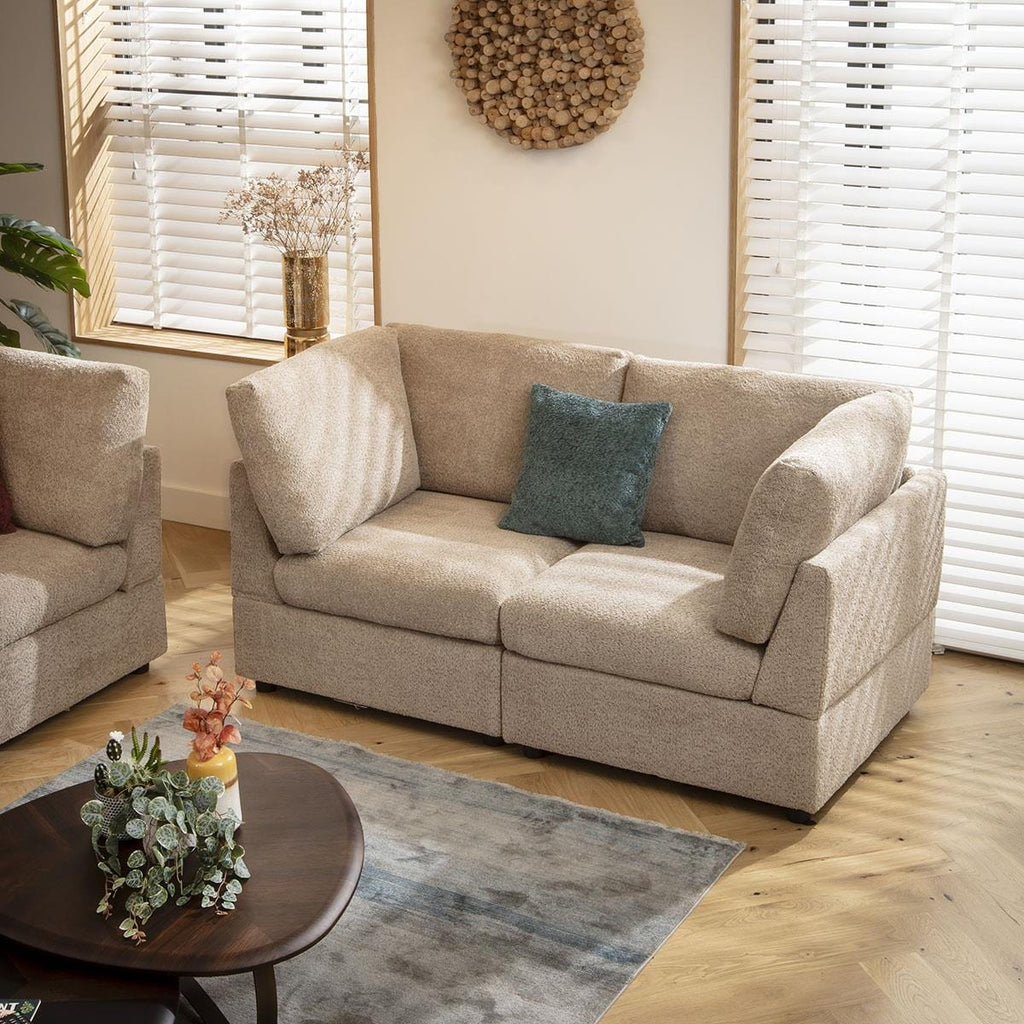 Sully Small 2 Seater Sofa Biscuit Beige Boucle 160x80cm 2S